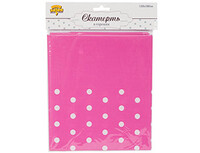 1502-3960 Скатерть п/э Горошек розовая 130х180см/G	