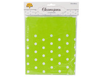 1502-3962 Скатерть п/э Горошек св-зелен 130х180смG	