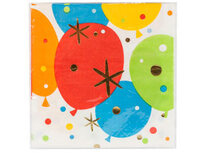 1502-4013 Салфетка Шары Конфетти 25см 6шт/G	