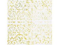 1502-4086 Салфетка гологр золотая 33см 6шт/G	