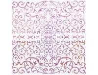 1502-4087 Салфетка гологр розовая 33см 6шт/G	