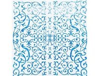 1502-4088 Салфетка гологр голубая 33см 6шт/G	