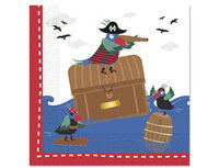 1502-4199 Салфетка Пират в море 33см 20шт/Р	