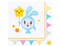 1502-4578 Салфетка Малышарики Флажки 25см 12шт/G	