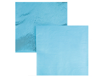 1502-4883 Салфетка фольг голубая 33см 6шт/G	