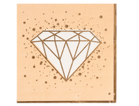 1502-5084 Салфетка Свадьба LUX Peach 33см 6шт/G	