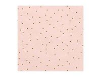 1502-5554 Салфетка Горошек Gold розовая 33см20штPD	