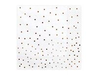 1502-5556 Салфетка Горошек RGold белая 33см 20штPD	