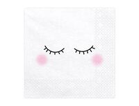 1502-5561 Салфетка Щечки Реснички 33см 20шт/PD	