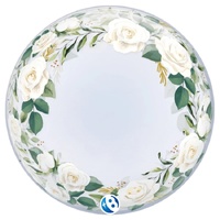 1202-4464 T BUBBLE DECO 24" Розы белые